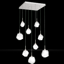 Hammerton CHB0039-09-BS-C-C01-L1 - Gem Square 9pc Multi-Pendant
