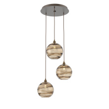 Hammerton CHB0047-03-FB-OB-C01-E2 - Terra Round 3pc Multi-Pendant
