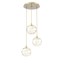 Hammerton CHB0047-03-GB-OA-C01-E2 - Terra Round 3pc Multi-Pendant