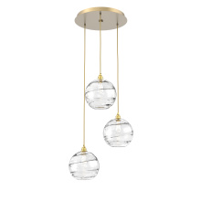 Hammerton CHB0047-03-GB-OC-C01-E2 - Terra Round 3pc Multi-Pendant