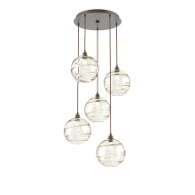 Hammerton CHB0047-05-FB-OA-C01-E2 - Terra Round 5pc Multi-Pendant