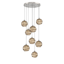 Hammerton CHB0047-08-BS-OB-C01-E2 - Terra Round 8pc Multi-Pendant