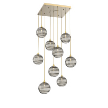 Hammerton CHB0047-09-GB-OS-C01-E2 - Terra Square 9pc Multi-Pendant