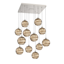 Hammerton CHB0047-12-BS-OB-C01-E2 - Terra Square 12pc Multi-Pendant