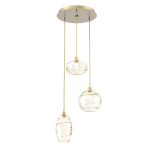 Hammerton CHB0048-03-GB-OA-C01-E2 - Misto Round 3pc Multi-Pendant