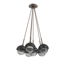 Hammerton CHB0093-0F-BB-S-C01-L1-BM - Cabochon Multi Light Pendant Single Port Canopy Burnished Bronze