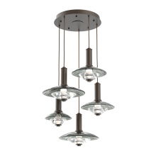 Hammerton CHB0098-05-FB-SG-C01-L3 - Cirrus Round 5pc Multi-Pendant