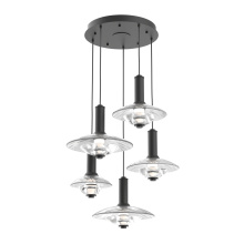 Hammerton CHB0098-05-MB-CG-C01-L3 - Cirrus Round 5pc Multi-Pendant