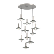 Hammerton CHB0098-11-BS-SG-C01-L3 - Cirrus Round 11pc Multi-Pendant