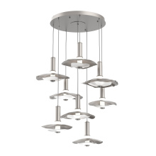 Hammerton CHB0099-08-BS-00-C01-L3-WI - Cumulus Round 8pc Multi-Pendant