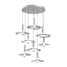 Hammerton CHB0099-08-CS-00-C01-L3-WI - Cumulus Round 8pc Multi-Pendant