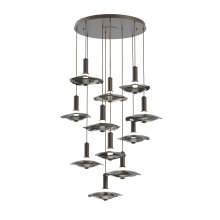 Hammerton CHB0099-11-FB-00-C01-L3-SG - Cumulus Round 11pc Multi-Pendant