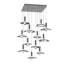Hammerton CHB0099-12-GP-00-C01-L3-WI - Cumulus Square 12pc Multi-Pendant