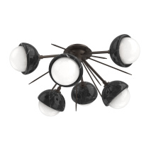 Hammerton CLB0093-02-FB-WL-L3-BM - Cabochon Semi Flush Mount Flat Bronze