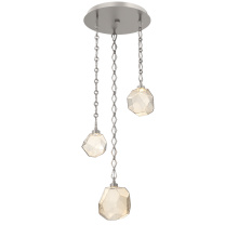 Hammerton CNB0039-03-BS-A-CH1-L3 - Gem Round 3pc Multi-Pendant with Chain