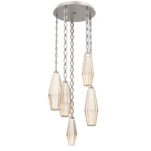 Hammerton CNB0049-05-BS-RA-CH2-L3 - Aalto Round 5pc Multi-Pendant with Chain