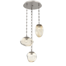 Hammerton CNB0069-03-BS-FA-CH3-L3 - Cosmos Round 3pc Multi-Pendant with Chain (LED)