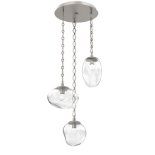 Hammerton CNB0069-03-BS-FC-CH1-L3 - Cosmos Round 3pc Multi-Pendant with Chain (LED)