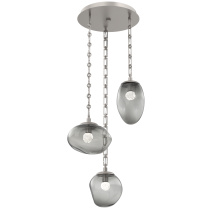 Hammerton CNB0069-03-BS-FS-CH3-L1 - Cosmos Round 3pc Multi-Pendant with Chain (LED)