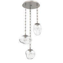 Hammerton CNB0069-03-BS-ZC-CH3-L1 - Cosmos Round 3pc Multi-Pendant with Chain (LED)