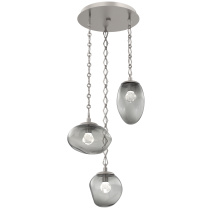 Hammerton CNB0069-03-BS-ZS-CH1-L1 - Cosmos Round 3pc Multi-Pendant with Chain (LED)