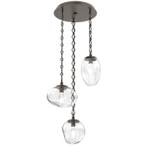 Hammerton CNB0069-03-FB-GC-CH1-L1 - Cosmos Round 3pc Multi-Pendant with Chain (LED)