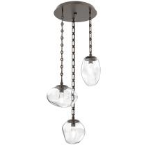 Hammerton CNB0069-03-FB-GC-CH3-L3 - Cosmos Round 3pc Multi-Pendant with Chain (LED)
