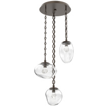 Hammerton CNB0069-03-FB-ZC-CH2-L3 - Cosmos Round 3pc Multi-Pendant with Chain (LED)