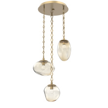 Hammerton CNB0069-03-GB-FA-CH1-L1 - Cosmos Round 3pc Multi-Pendant with Chain (LED)