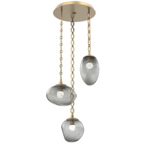 Hammerton CNB0069-03-GB-FS-CH2-L1 - Cosmos Round 3pc Multi-Pendant with Chain (LED)
