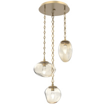 Hammerton CNB0069-03-GB-GA-CH1-L1 - Cosmos Round 3pc Multi-Pendant with Chain (LED)
