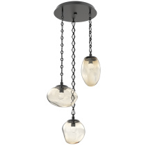 Hammerton CNB0069-03-MB-FA-CH1-L1 - Cosmos Round 3pc Multi-Pendant with Chain (LED)