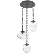 Hammerton CNB0069-03-MB-FC-CH1-L1 - Cosmos Round 3pc Multi-Pendant with Chain (LED)