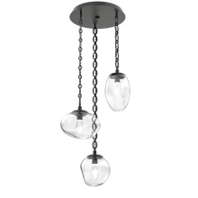 Hammerton CNB0069-03-MB-GC-CH2-L1 - Cosmos Round 3pc Multi-Pendant with Chain (LED)