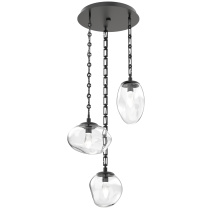 Hammerton CNB0069-03-MB-GC-CH3-L3 - Cosmos Round 3pc Multi-Pendant with Chain (LED)