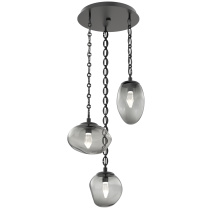 Hammerton CNB0069-03-MB-GS-CH2-L1 - Cosmos Round 3pc Multi-Pendant with Chain (LED)