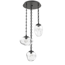 Hammerton CNB0069-03-MB-ZC-CH2-L3 - Cosmos Round 3pc Multi-Pendant with Chain (LED)