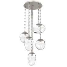 Hammerton CNB0069-05-BS-FC-CH3-L3 - Cosmos Round 5pc Multi-Pendant with Chain (LED)