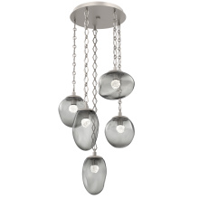 Hammerton CNB0069-05-BS-FS-CH1-L1 - Cosmos Round 5pc Multi-Pendant with Chain (LED)