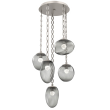 Hammerton CNB0069-05-BS-FS-CH2-L1 - Cosmos Round 5pc Multi-Pendant with Chain (LED)
