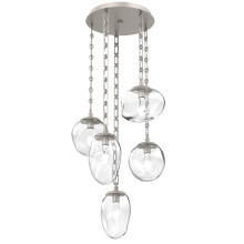 Hammerton CNB0069-05-BS-GC-CH3-L3 - Cosmos Round 5pc Multi-Pendant with Chain (LED)