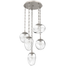 Hammerton CNB0069-05-BS-ZC-CH1-L3 - Cosmos Round 5pc Multi-Pendant with Chain (LED)
