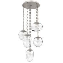 Hammerton CNB0069-05-BS-ZC-CH2-L1 - Cosmos Round 5pc Multi-Pendant with Chain (LED)