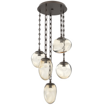 Hammerton CNB0069-05-FB-FA-CH3-L3 - Cosmos Round 5pc Multi-Pendant with Chain (LED)