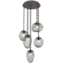 Hammerton CNB0069-05-FB-FS-CH1-L3 - Cosmos Round 5pc Multi-Pendant with Chain (LED)