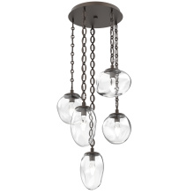 Hammerton CNB0069-05-FB-GC-CH2-L3 - Cosmos Round 5pc Multi-Pendant with Chain (LED)