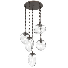 Hammerton CNB0069-05-FB-GC-CH3-L3 - Cosmos Round 5pc Multi-Pendant with Chain (LED)