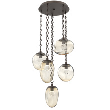 Hammerton CNB0069-05-FB-ZA-CH1-L1 - Cosmos Round 5pc Multi-Pendant with Chain (LED)