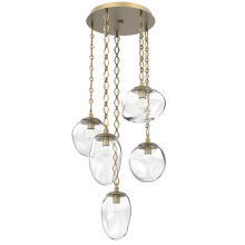 Hammerton CNB0069-05-GB-FC-CH1-L1 - Cosmos Round 5pc Multi-Pendant with Chain (LED)
