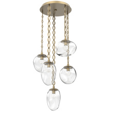 Hammerton CNB0069-05-GB-FC-CH2-L1 - Cosmos Round 5pc Multi-Pendant with Chain (LED)